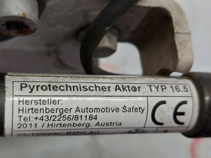 BMW 6 GRAN COUPÉ 640D 3.0 D CHARNIÈRE CAPOTS MOYEU PYROTECHNIQUE GAUCHE 7249887