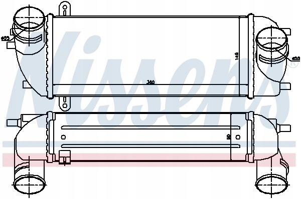 RADIATEUR AIR D'ADMISSION HYUNDAI SANTA F- II 2.0D/2.2D 01.09-12.12