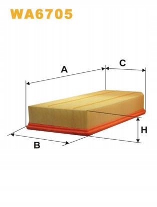 FILTRO AIRE WIXFILTERS WA6705 