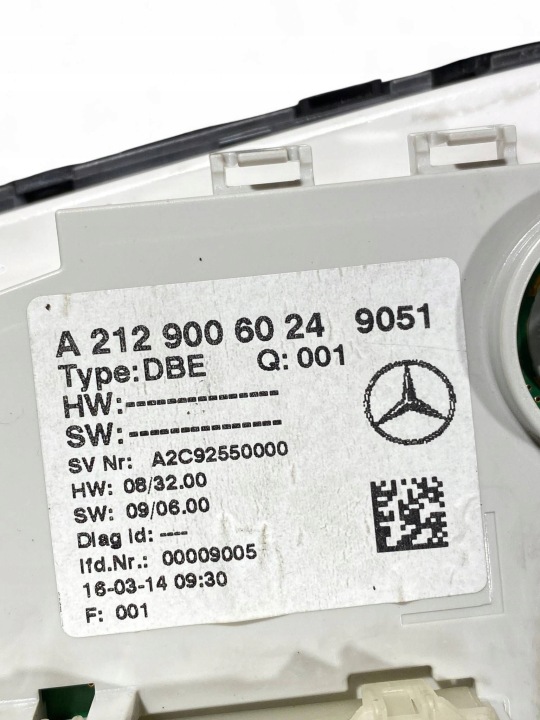 MERCEDES-BENZ E W212 AMPOULE SUFITOWA A2129006024