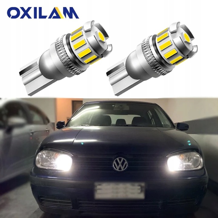 AMARRILLO 2 PIEZAS FAROS DIODO LUMINOSO LED T10 W5WE VW GOLF SCIROCCO CADDY 