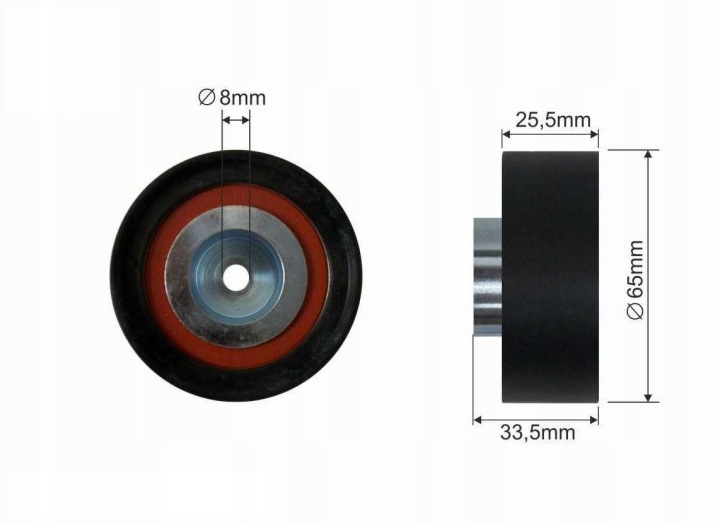 GALET TENDEUR 65X8X25.5 ZAST.05-54 322-113 CAFFA