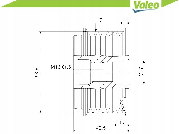 EMBRAYAGE ALTERNATEUR NISSAN NISSAN PATROL GR II, T