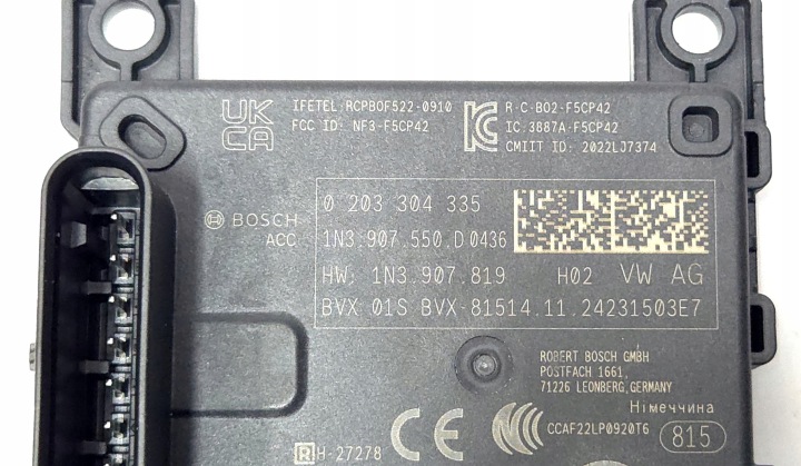 RADAR ACC DISTRONIC VW AUDI SKODA 1N3907550D
