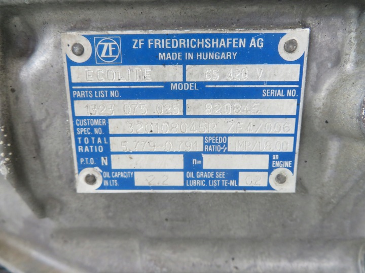 RENAULT MASTER OPEL MOVANO NISSAN NV400 23R 2.3 BOÎTE DE VITESSES 6S420V RWD
