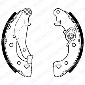 LS1976 DELPHI SABOTS DE FREIN À TAMBOUR FREINS CITROEN 106/SAXO 164 photo 2 - milautoparts-fr.ukrlive.com