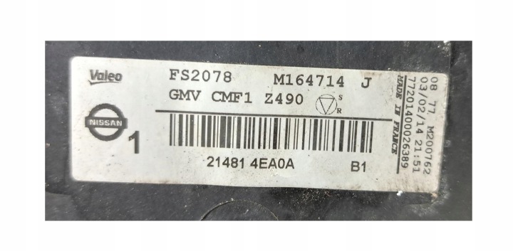 QASHQAI II J11 2013+ 1.2 DIG-T TCE RADIATEUR EAU CLIMATISATION VENTILATEUR