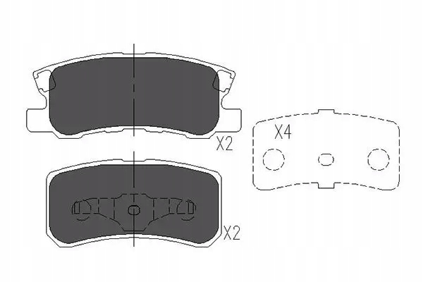 KAVO PARTS ZAPATAS DE FRENADO KBP-5515 