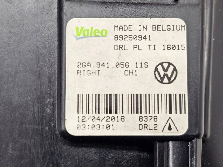 VOLKSWAGEN T-ROC PHARE AVANT DROITE CONDUITE DIURNE FJD LED 2GA941056
