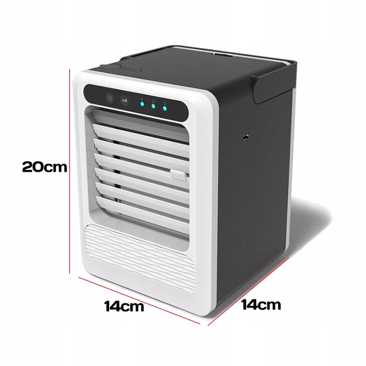 TRWALY MINI TRANSPORTABLE VENTILADOR KLIMATYZATORA OSO 