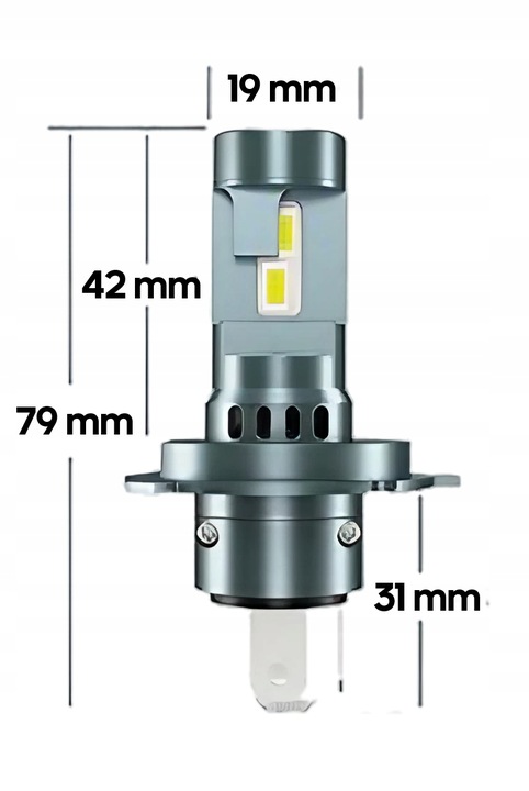 LUCES H4 DIODO LUMINOSO LED 2X LUZ CANBUS 1:1 POTENTE 6000K XENO WHITE N GENERACJA CSP 