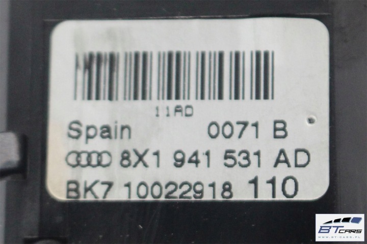 AUDI A1 Q3 COMMUTATEUR COMMUTATEUR FEUX 8X1941531AD 8X1 941 531 AD 8U 8X