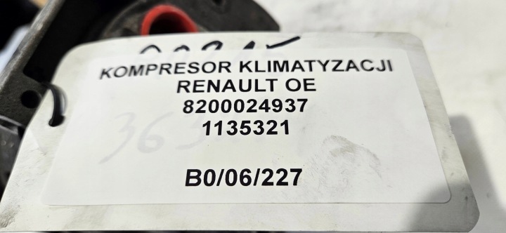 COMPRESSEUR DE CLIMATISATION RENAULT OE 1135321