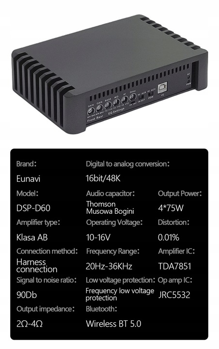 AUTO RADIO I ANDROID DOSTROJONY AUDIO DSP 