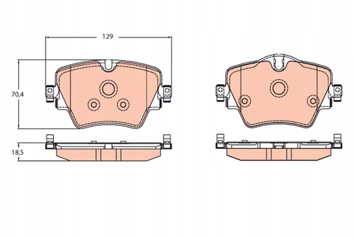 PLAQUETTES FREIN BMW AVANT 2 X1 1,5-2,0 14-