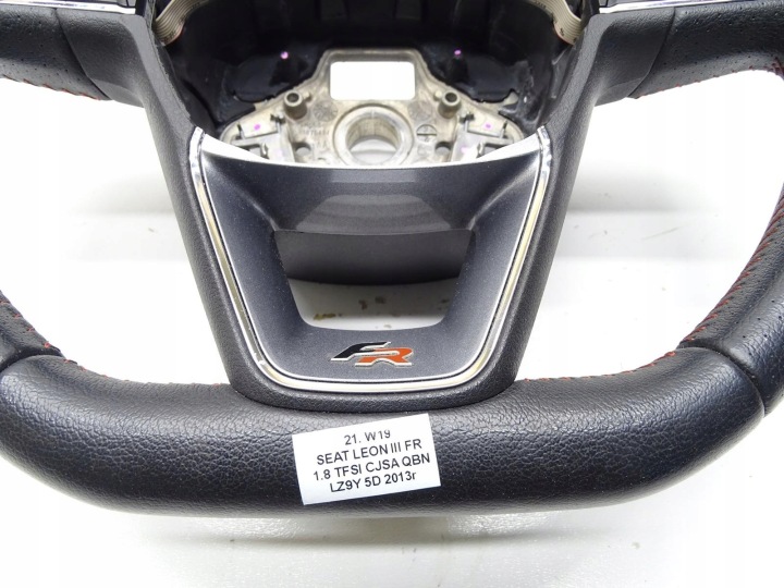 VOLANT CUIR MULTI MULTIFONCTION SCIETA 5F0419091M SEAT LEON III FR