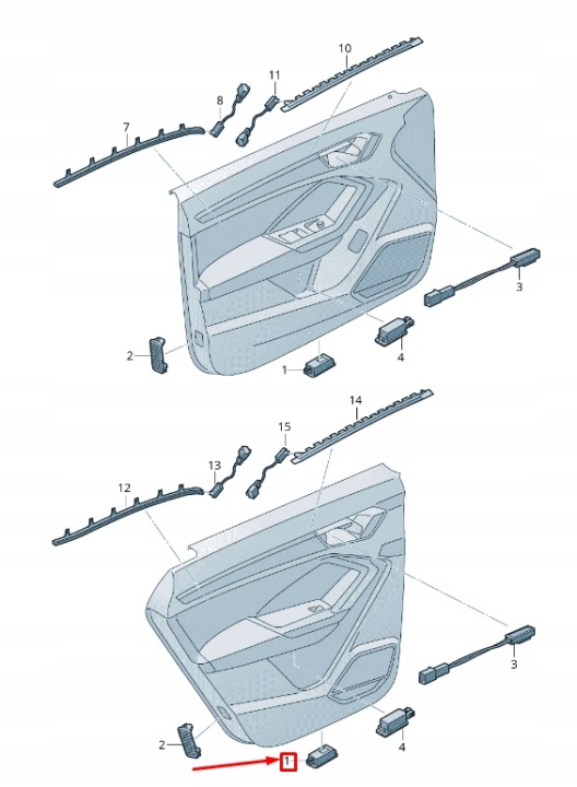 NOUVEAU AUDI R8 SPYDER 4S AVANT RIGHT DOOR LED PUDDLE PHARE 4S0947410 ORIGINAL