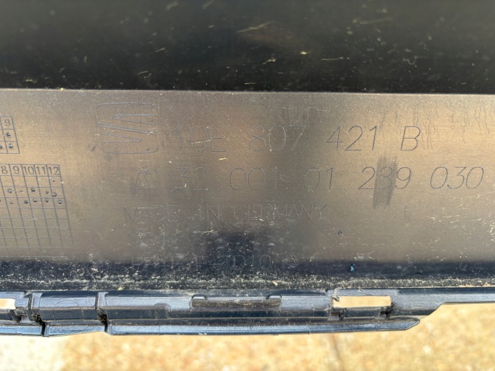 PARE-CHOCS ARRIÈRE SEAT CUPRA BORN 10E 10E807421B