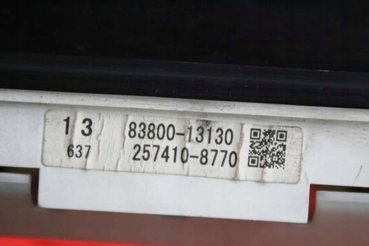 COMPTEUR TABLEAU DE BORD EUROPE 83800-13130 TOYOTA COROLLA VERSO I 1.8 VVTI 129 KM 01-06