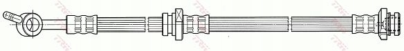 CABLE HAMULCOWY, ELÁSTICO TRW PHD518 