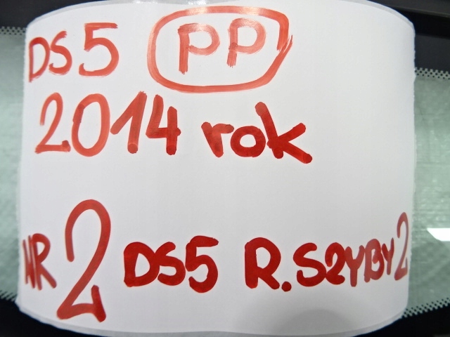 KOPIA CITROEN DS5 DROITE AVANT VITRE VITRE CARROSSERIE 2014