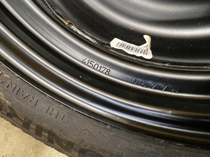 KOLO RÉSERVE RÉGLAGE JANTE PNEU PEUGEOT 207 125/80 R15