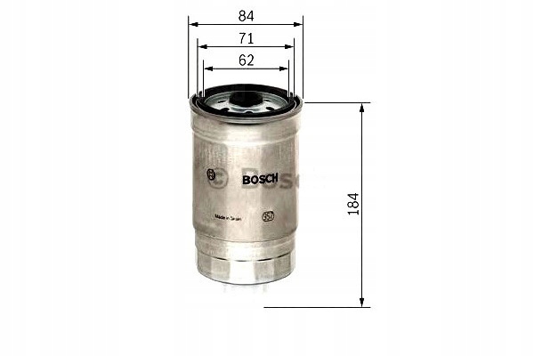 FILTRO COMBUSTIBLES BOSCH F026402766 L124 DN996 FSM4115 