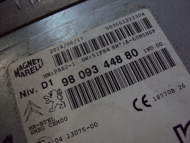 RADIO NAVIGATION CITROEN C4 PICASSO II 2012-