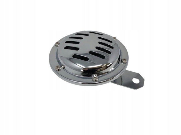KLAXON SIGNAL CHROME 12V CHOPPERY CRUISER 100MM
