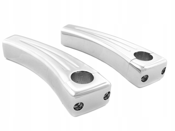 SUPPORTS POIGNÉES RISERY CAOUTCHOUC 25,4MM CHROME
