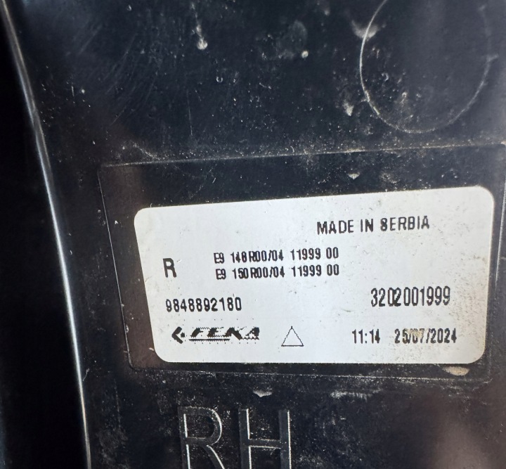 PHARE ARRIÈRE DROITE CITROEN C3 IV E-C3 9848892180