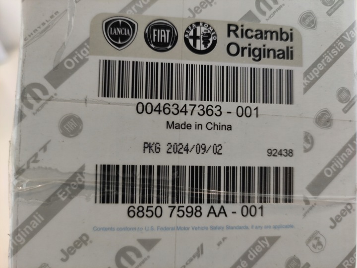 FILTRE HUILES SUBSTITUT 46347363 HUILE 5W40 JEEP GLADIATOR WRANGLER JL 3.0