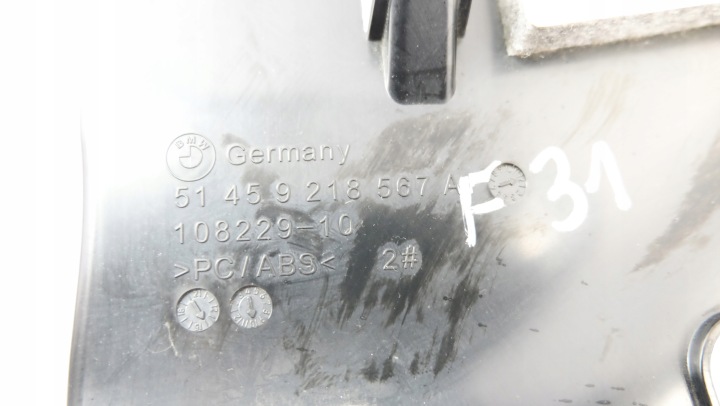 BMW 3 F31 PROTECTION INFÉRIEURE CONSOLES DROITE 9218567