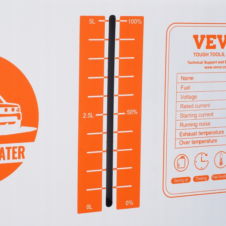 CHAUFFAGE DE STATIONNEMENT 8KW AVEC APLIKACJA BLUETOOTH I TÉLÉCOMMANDE I PANNEAU AFFICHEUR