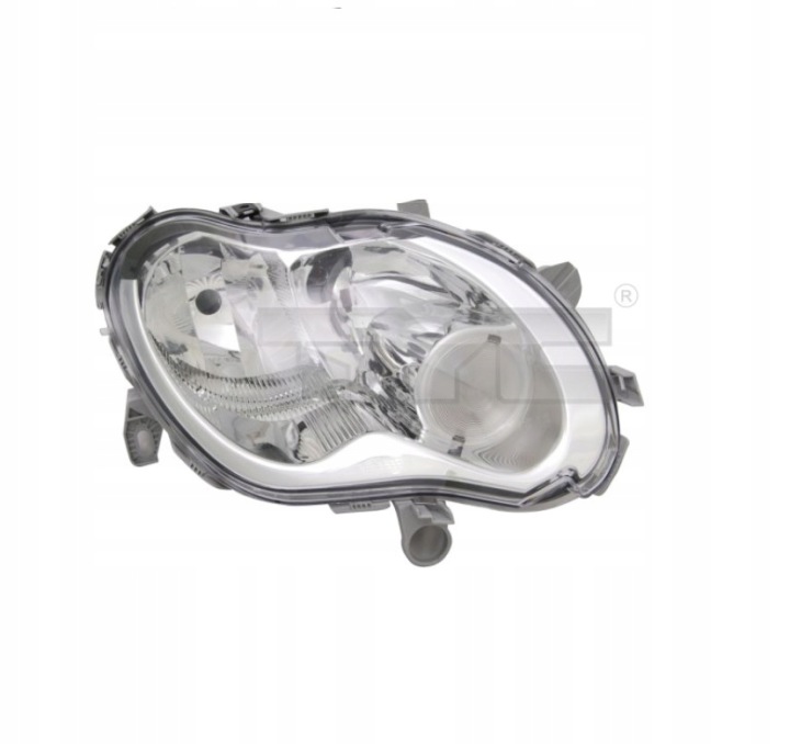 PROJECTEUR FORTWO 00-07 /P/H1+H7/SILN/TYC