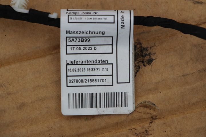 DROIT ASSISTANT CHANGEMENTS COURROIE MOUVEMENTS BMW U11 G60 G07 X5 G05 G70 X7 5B31AF2