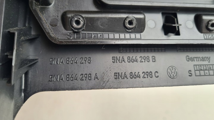 VW TIGUAN II 5NA 16-24R GRILLE CONDUIT D'AIR ARRIÈRE PANNEAU 5NA864298A 3G0907049D