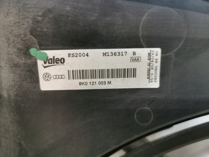 VENTILATEUR RADIATEUR AUDI A4 B8 2.7 TDI 2.7 TDI 2008-2012 8K0121207D