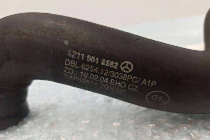 TUYAU REFROIDISSEMENT MERCEDES-BENZ E (W211) A2115018582 2.15L DIESEL 75KW 2007