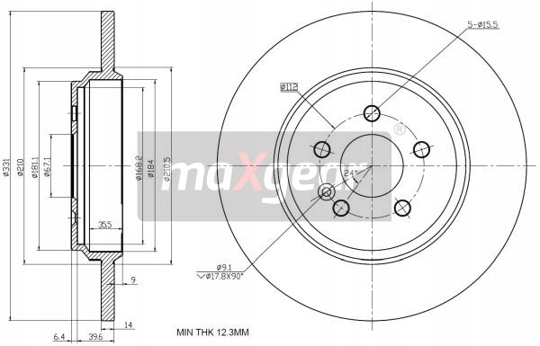 DISCO DE FRENADO DB T. W163 98- 