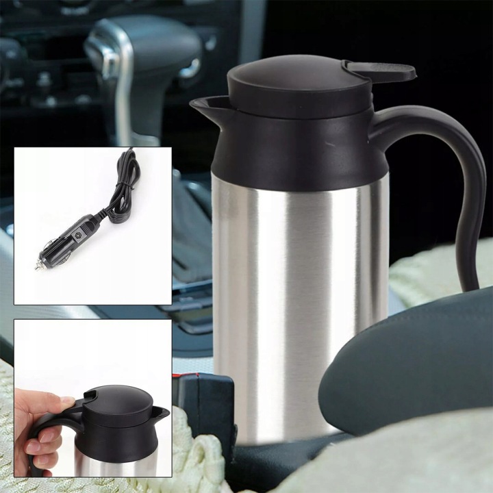 BOUILLOIRE AUTOMOBILE 750ML 12V VERS VOITURE