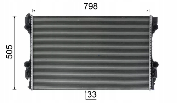 MH CR1163000P RADIATEUR PORSCHE PANAMERA 3.0 3.6 4.8 BEHR MAHLE