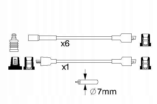 KIT FILS D'ALLUMAGE OPEL COMMODORE C MONZ
