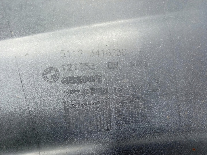 BMW X3 E83 LCI LIFT ANGLE PARE-CHOCS ARRIÈRE DROIT 3416238 A11