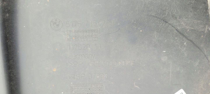 BMW F48 PROTECTION CHÂSSIS GAUCHE PLAQUE 1300