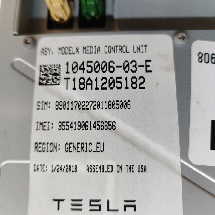 TESLA MODÈLE AVEC 2018 MONITEUR MONITEUR ÉCRAN