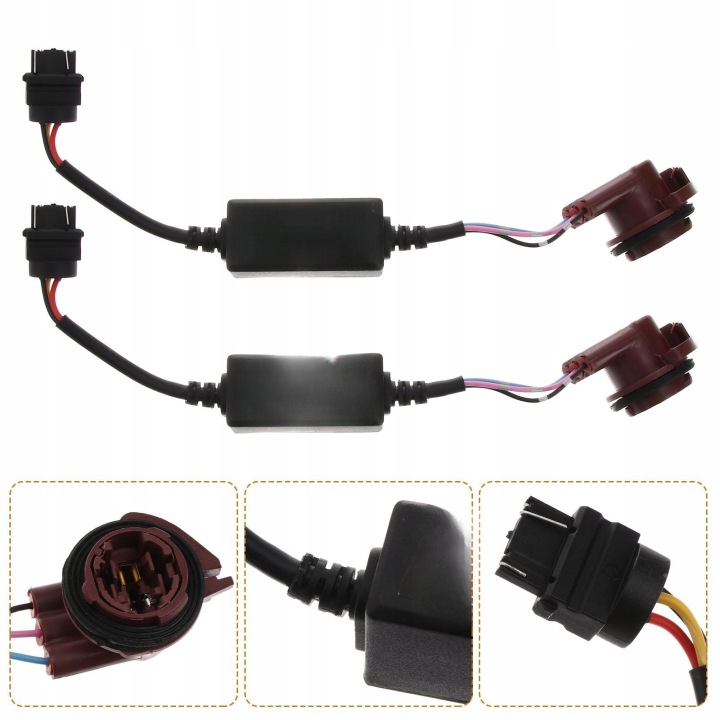 2 PCS ADAPTATEUR LED VERS ROZWIAZANIA PROBLEMOW AVEC ZAROWKAMI LED 3157 DANS SWIATLACH CONTRE MGLOWYCH I PIED
