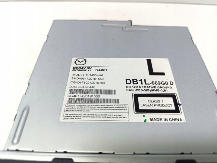 MAZDA CX-3 2018 CHANGEUR DISQUES CD/DVD
