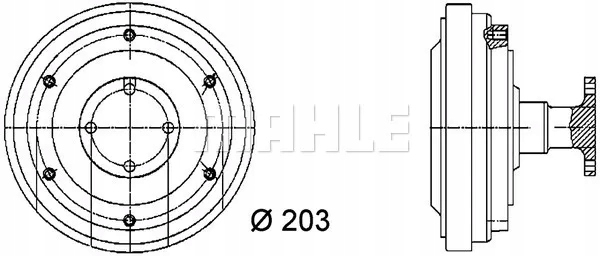 VISQUEUX MB ATEGO 10.04- OM906 N/KPL.BEZ VENTILATEUR MAHLE CFC36000P
