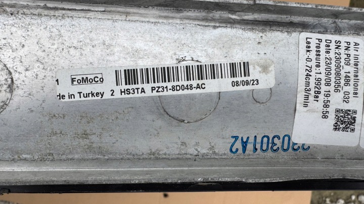 RADIATEUR EAU ÉCHANGEUR AIR-AIR FORD RANGER 2024